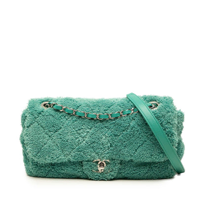 Chanel Medium Quilted Terry Cloth Coco Beach Flap
