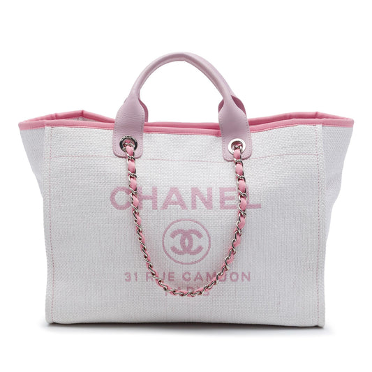 Chanel Medium Raffia Deauville Tote