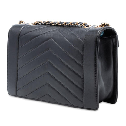 Chanel Medium Reversed Chevron Lambskin Flap