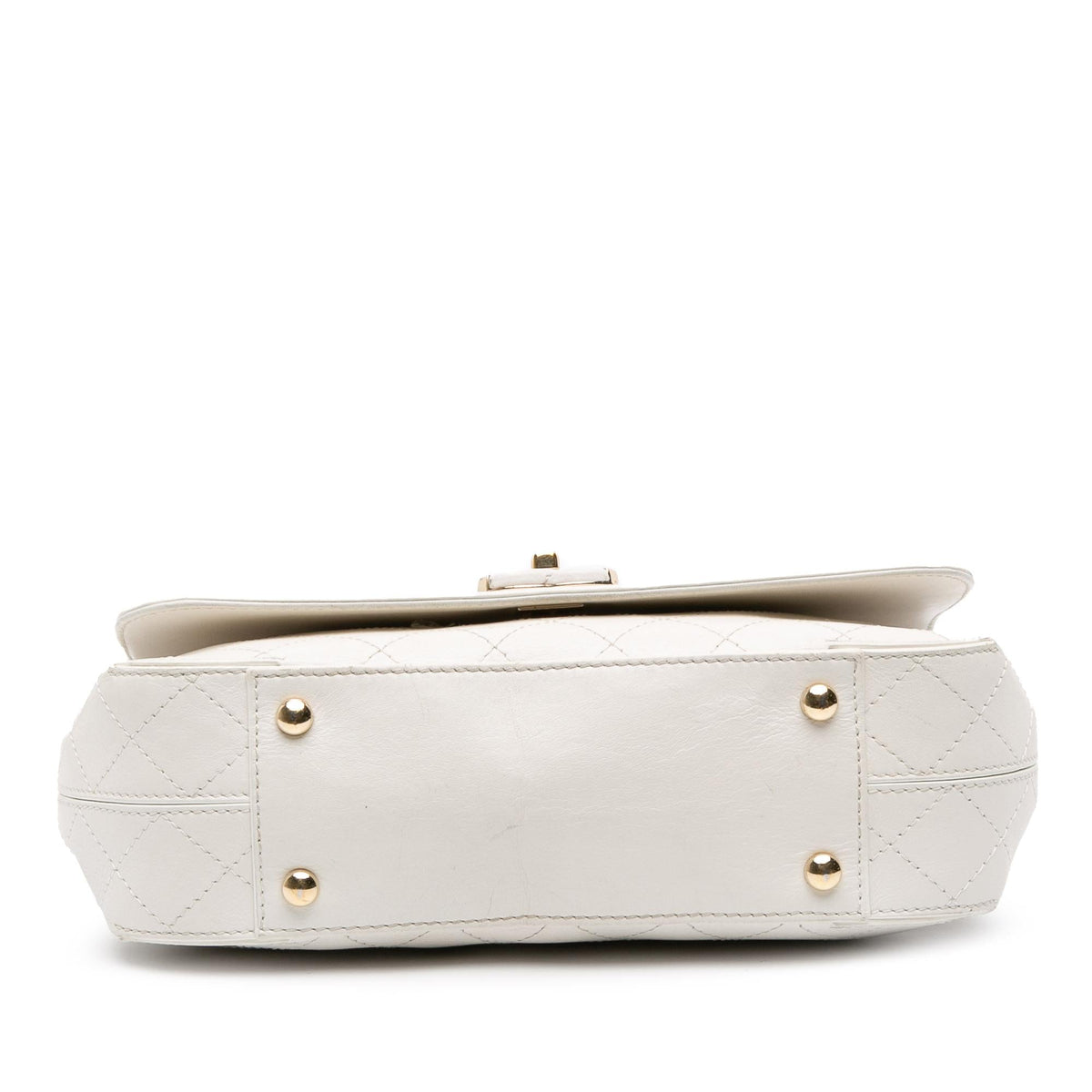 Chanel Medium Stitched Calfskin Covered CC Flap