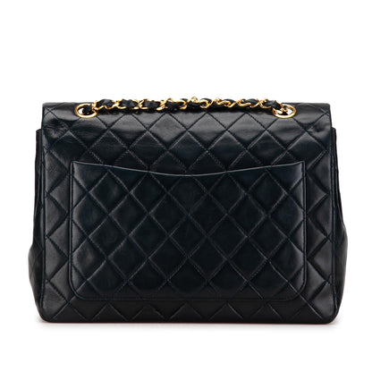 Chanel Medium Tall Classic Lambskin Double Flap (SHG-GtveFH)