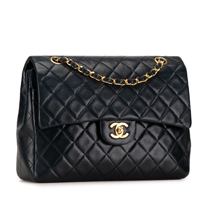 Chanel Medium Tall Classic Lambskin Double Flap (SHG-GtveFH)