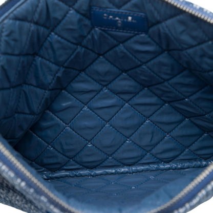 Chanel Medium Tweed Deauville O Case Clutch