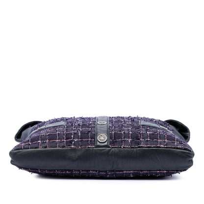 Chanel Medium Tweed and Lambskin Girl Bag