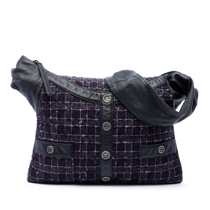 Chanel Medium Tweed and Lambskin Girl Bag