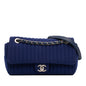 Chanel Medium Vertical Quilted Jersey Single Flap