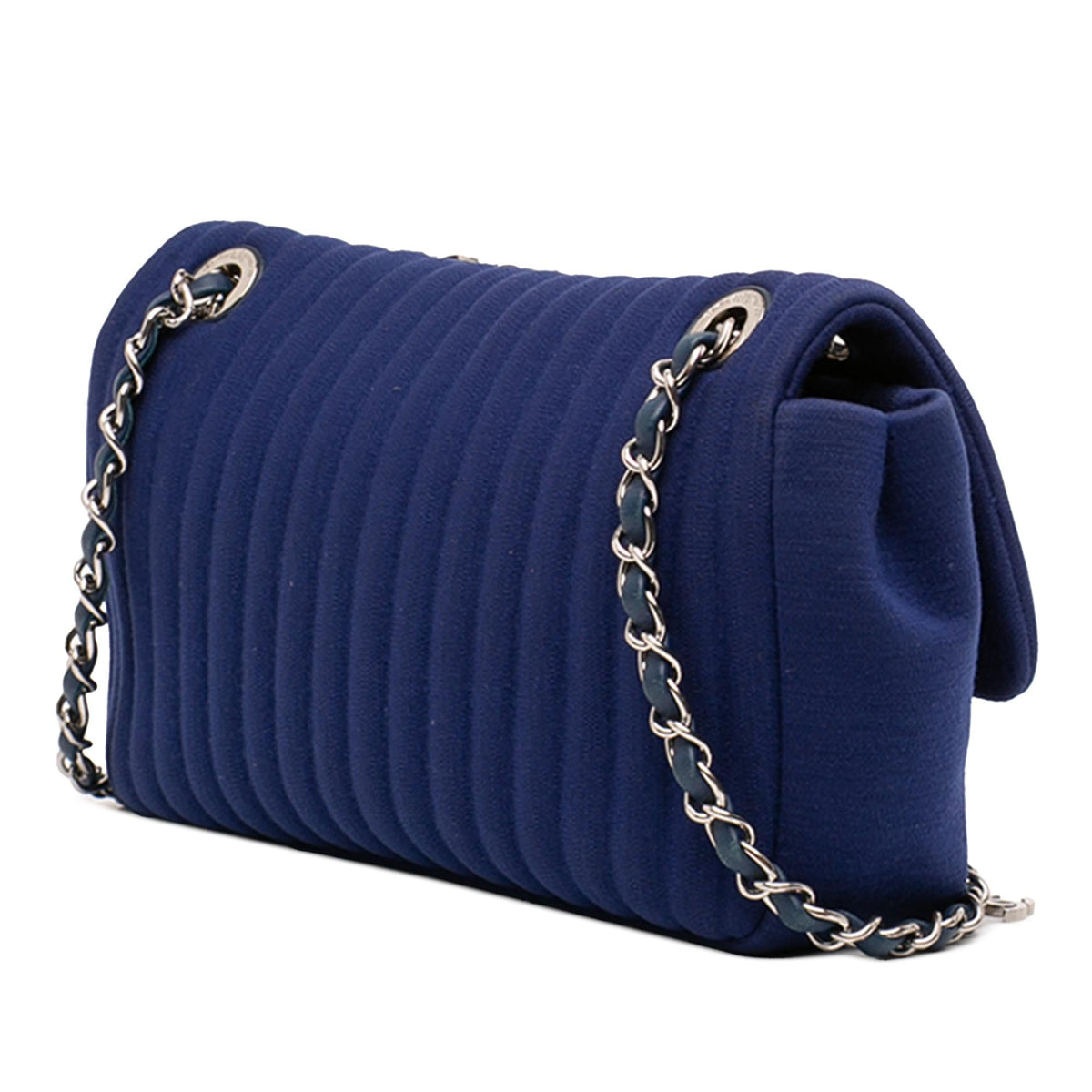 Chanel Medium Vertical Quilted Jersey Single Flap