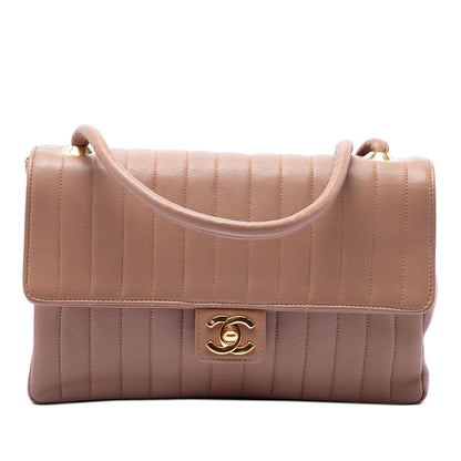 Chanel Medium Vertical Quilted Lambskin Single Flap