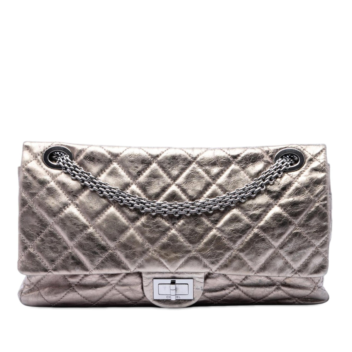 Chanel Metallic Aged Calfskin Reissue 2.55 Double Flap 227