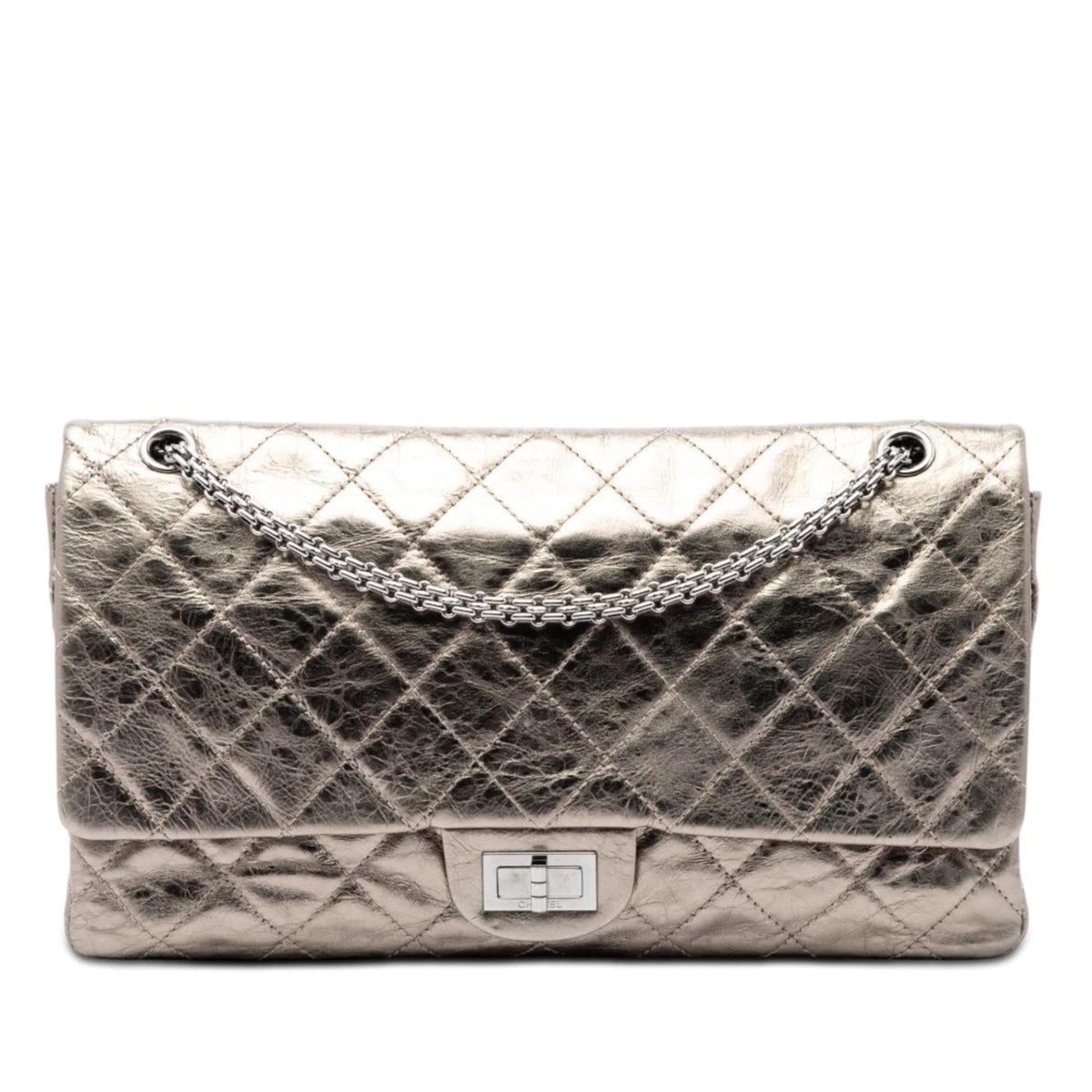 Chanel Metallic Aged Calfskin Reissue 2.55 Double Flap 227
