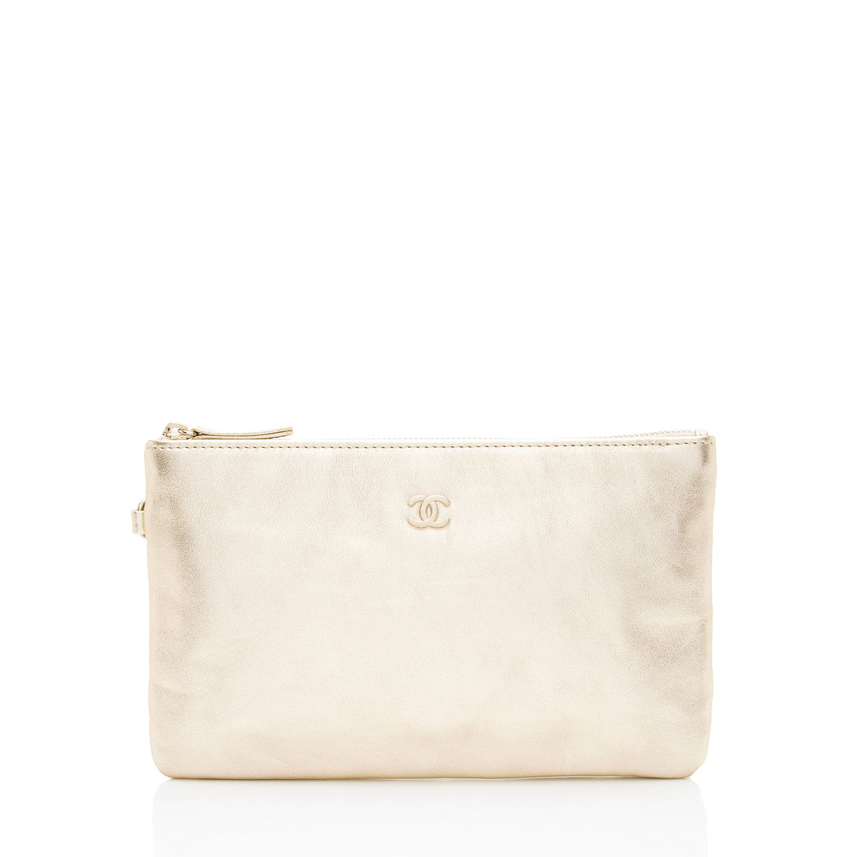 Chanel Metallic Calfskin Chanel 22 Pochette