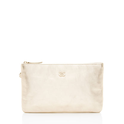 Chanel Metallic Calfskin Chanel 22 Pochette