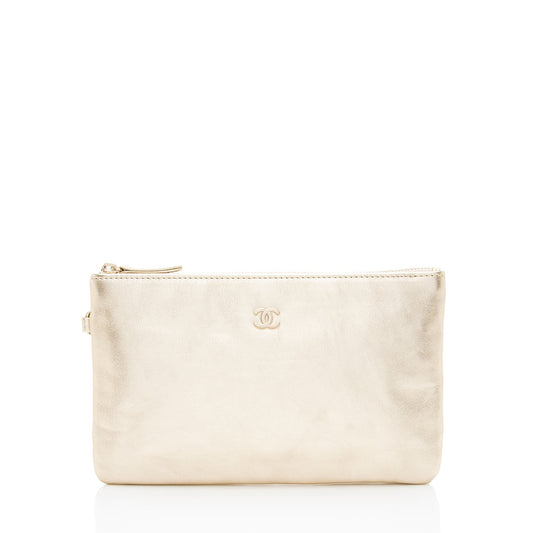 Chanel Metallic Calfskin Chanel 22 Pochette