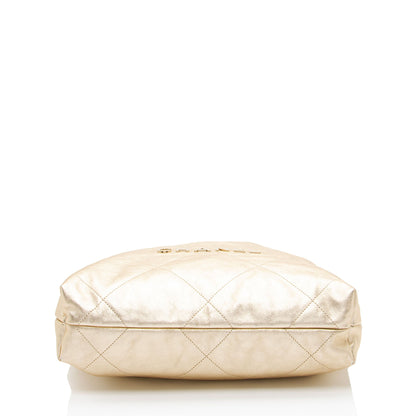 Chanel Metallic Calfskin Chanel 22 Small Shoulder Bag