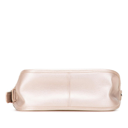 Chanel Metallic Calfskin Quilted Jungle Stroll Hobo