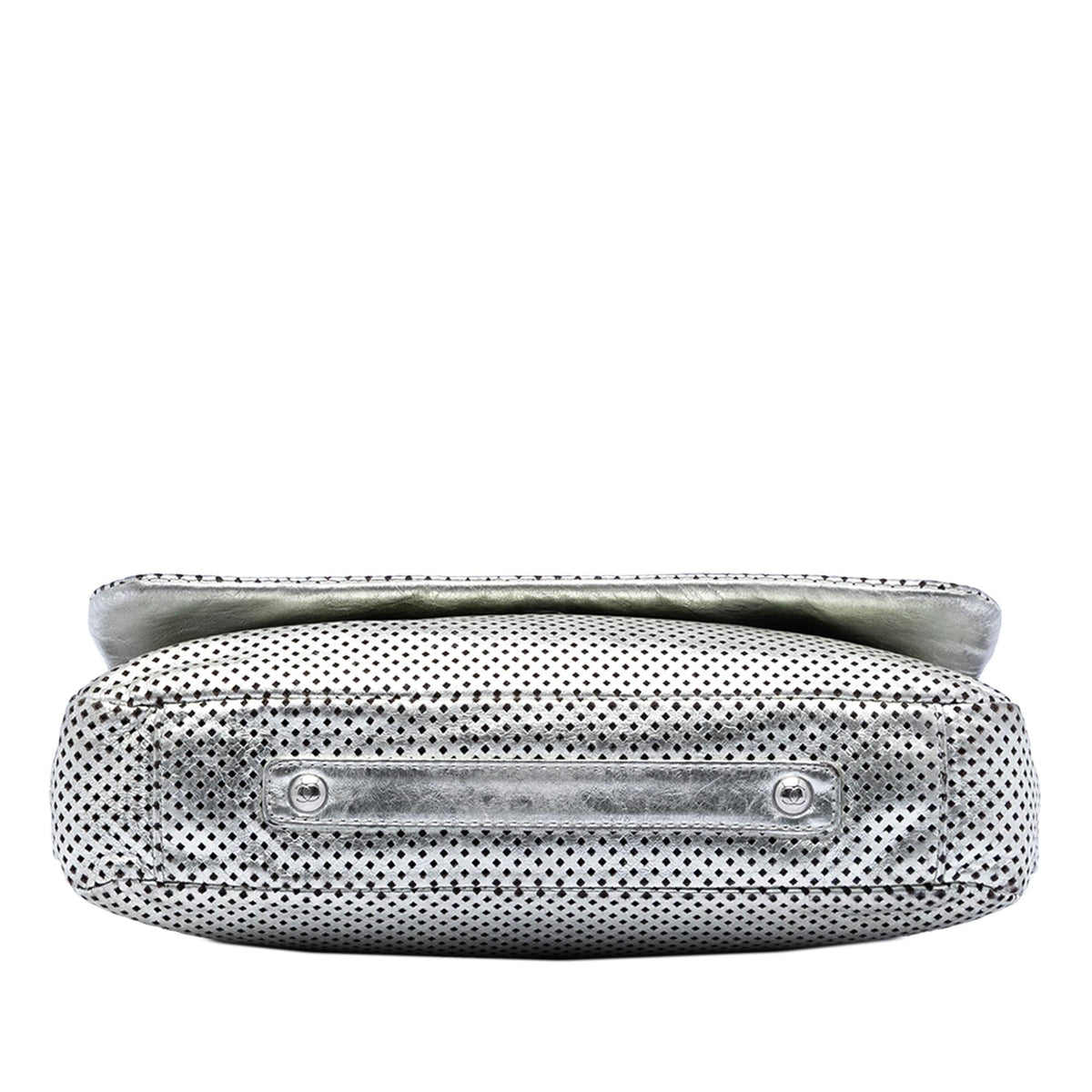 Chanel Metallic Glazed Calfskin Perforated Rodeo Drive Flap