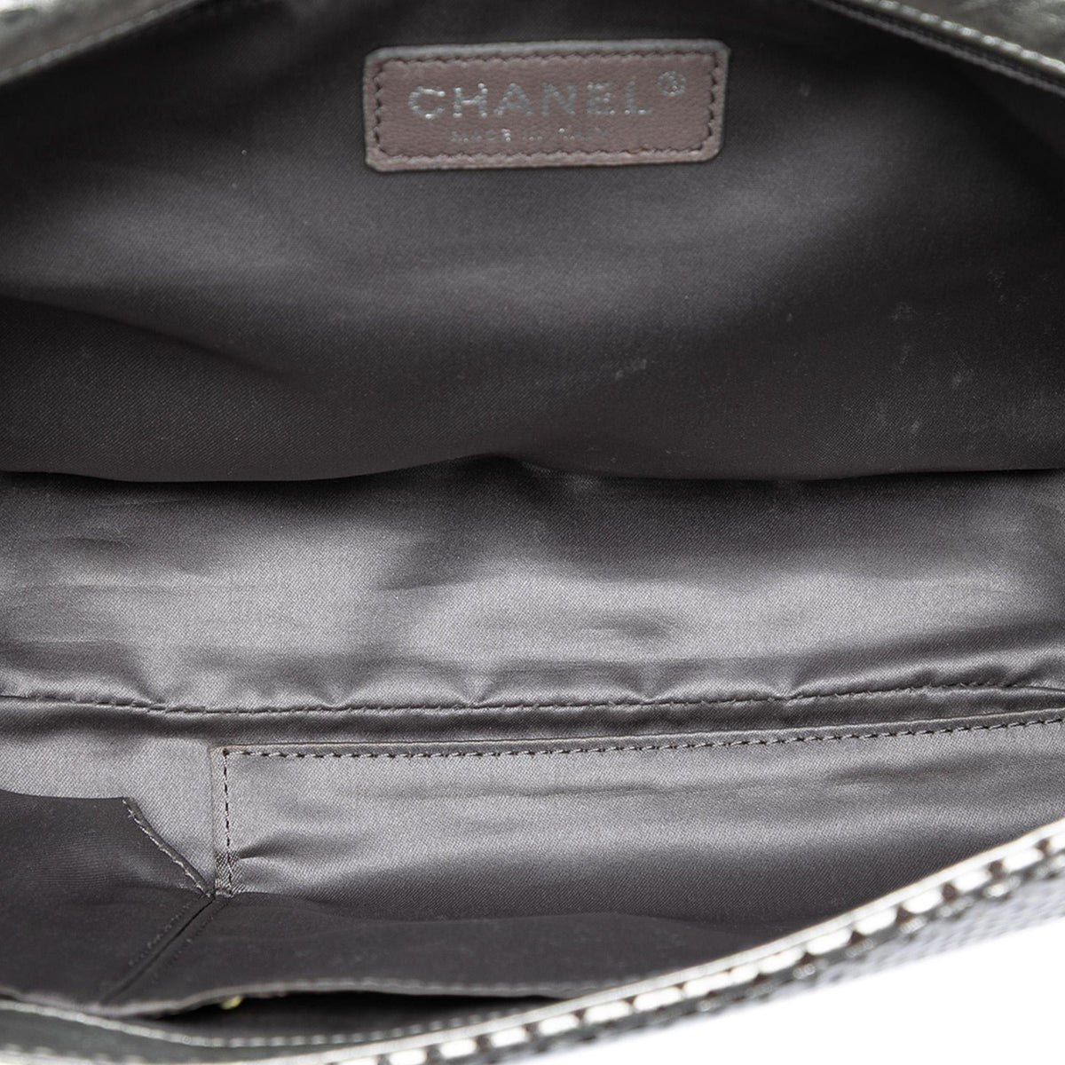 Chanel Metallic Glazed Calfskin Perforated Rodeo Drive Flap