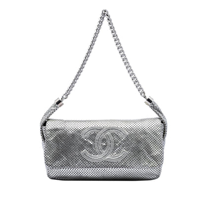 Chanel Metallic Glazed Calfskin Perforated Rodeo Drive Flap