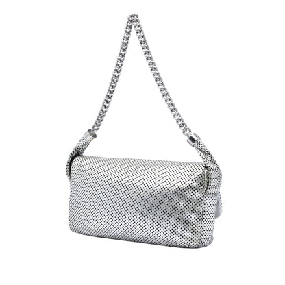 Chanel Metallic Glazed Calfskin Perforated Rodeo Drive Flap