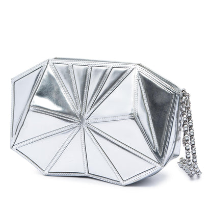 Chanel Metallic Lambskin Midnight Swim Wristlet Clutch