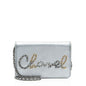 Chanel Metallic Lambskin Written In Chain Wallet on Chain