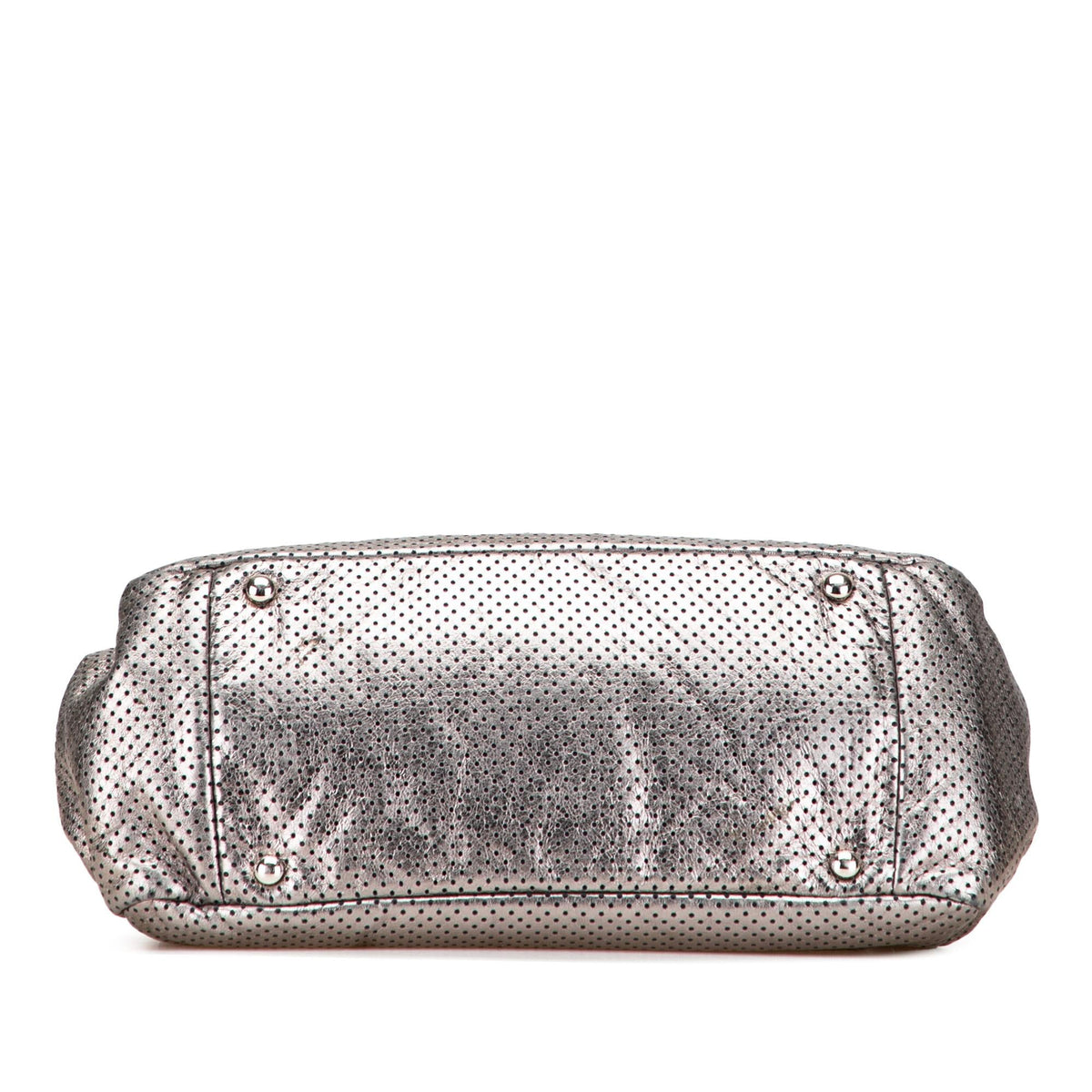 Chanel Metallic Perforated Calfskin Drill Accordion Flap