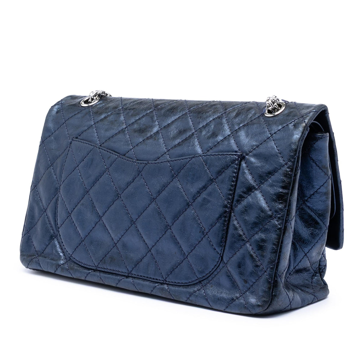 Chanel Metallic Quilted Aged Calfskin Reissue 2.55 Double Flap 227