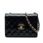 Chanel Micro CC Quilted Shiny Calfskin Single Flap