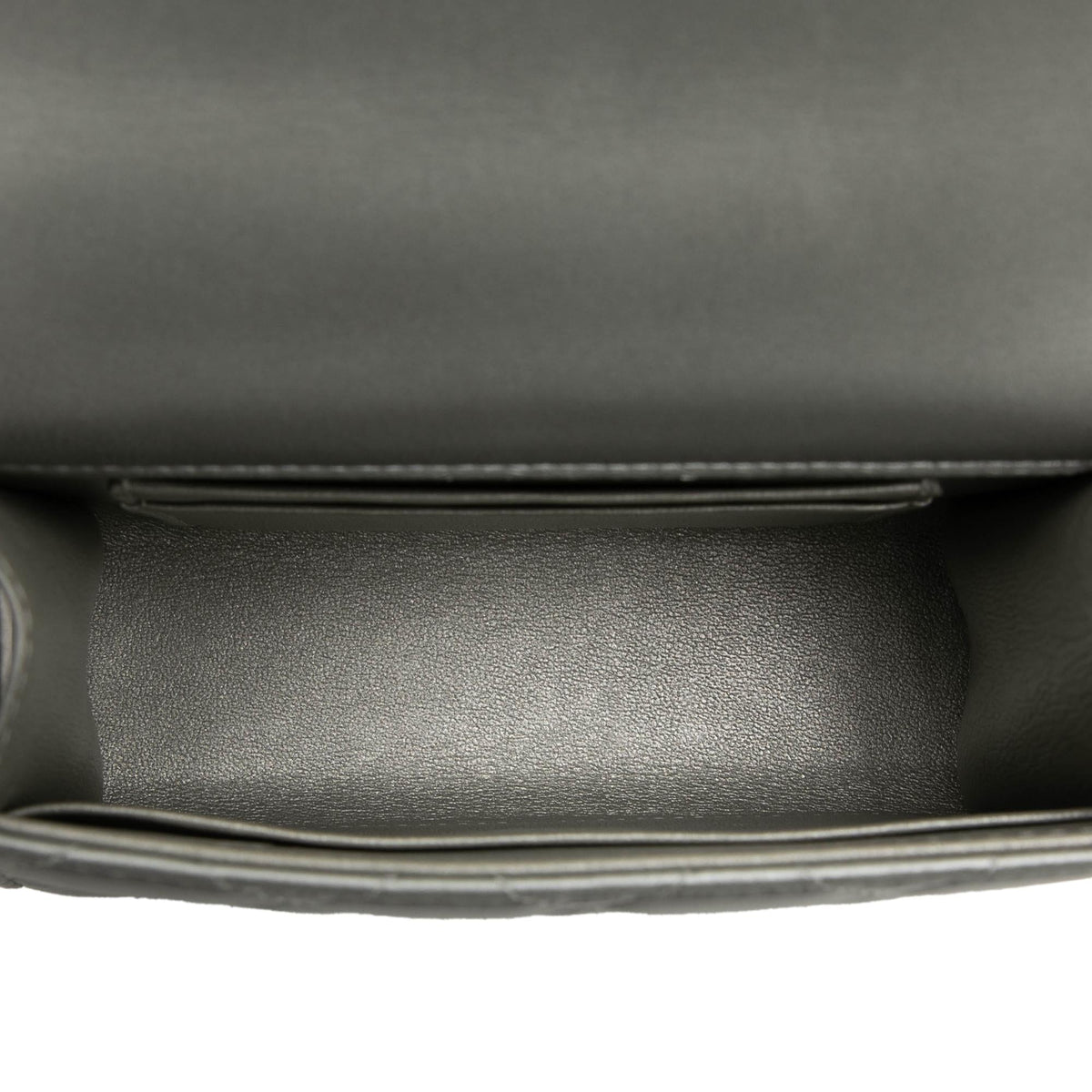 Chanel Mini CC Metallic Lambskin Top Handle Clutch With Chain