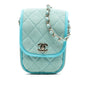 Chanel Mini CC Quilted Denim Crossbody