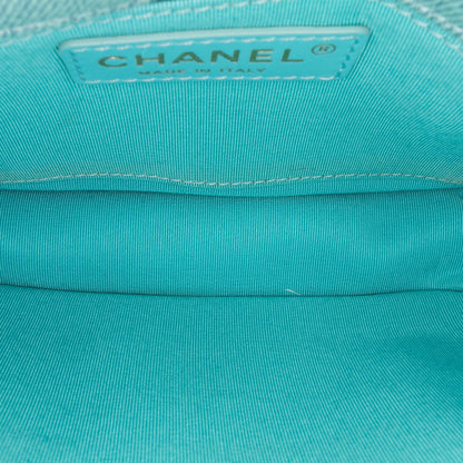 Chanel Mini CC Quilted Denim Messenger Flap