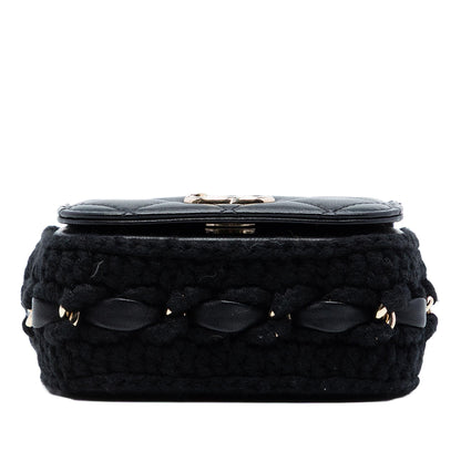 Chanel Mini CC Quilted Lambskin Crochet Flap