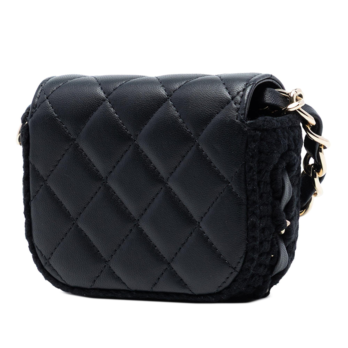 Chanel Mini CC Quilted Lambskin Crochet Flap