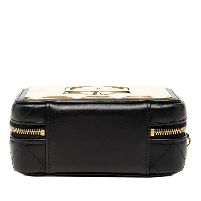Chanel Mini CC Quilted Lambskin and Golden Plate Vanity Crossbody