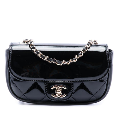 Chanel Mini CC Quilted Patent Single Flap