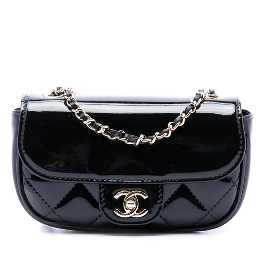 Chanel Mini CC Quilted Patent Single Flap
