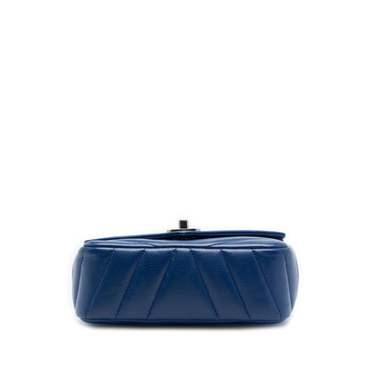 Chanel Mini Caviar Chevron Data Center Envelope Flap