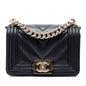 Chanel Mini Chevron Lambskin Boy Flap