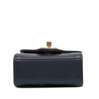 Chanel Mini Goatskin Chic Pearls Clutch On Chain
