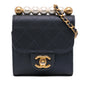 Chanel Mini Goatskin Chic Pearls Clutch On Chain