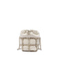 Chanel Mini Lambskin CC Chain Frame Drawstring Bucket Bag