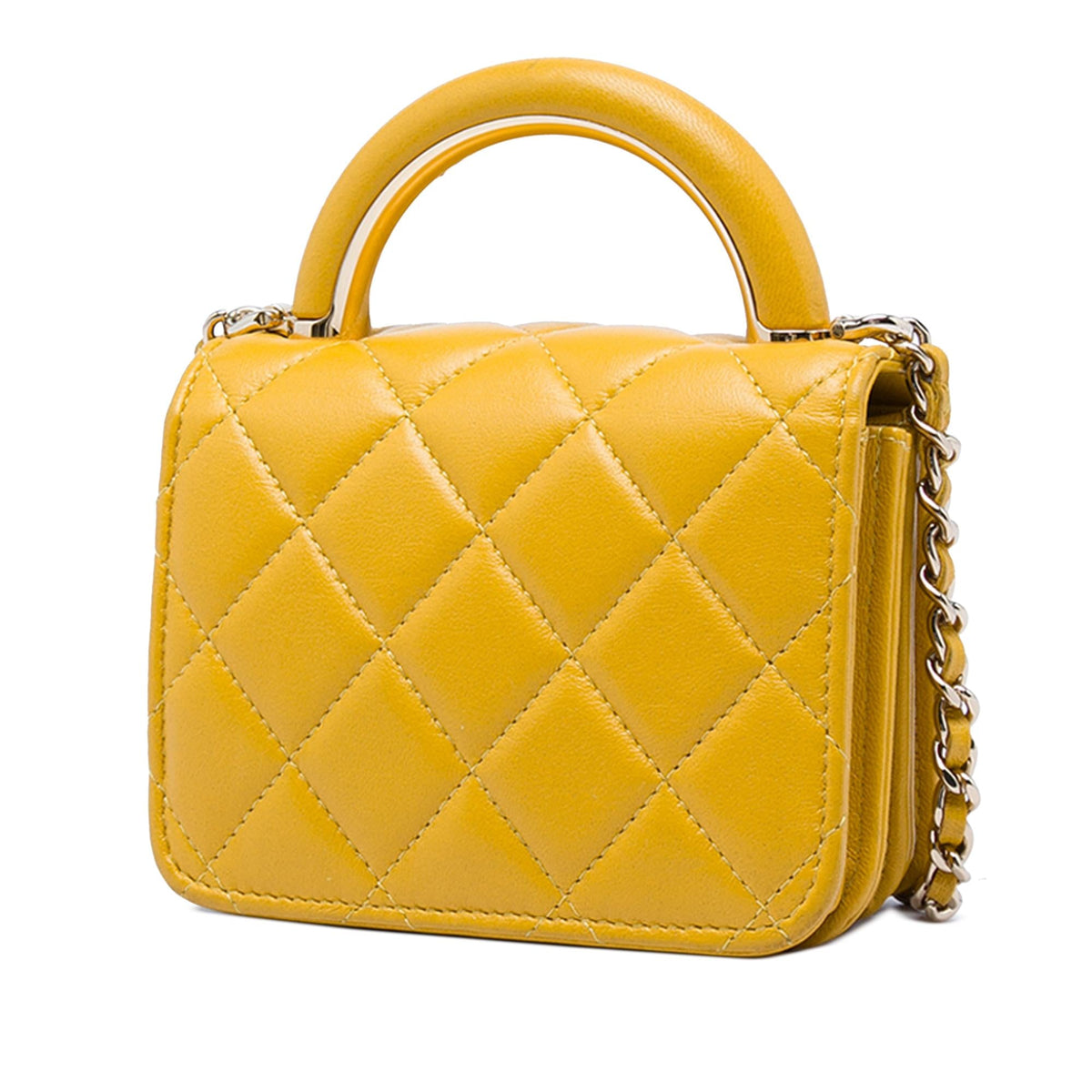 Chanel Mini Lambskin Paris Le19M Charming Top Handle Flap