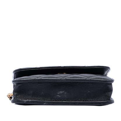 Chanel Mini Lambskin Pearl Crush Clutch with Chain