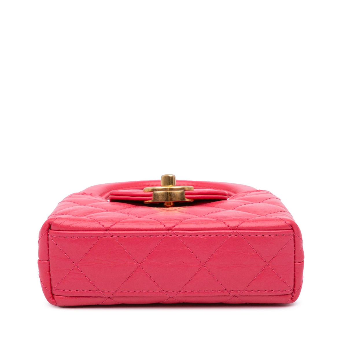 Chanel Mini Nano Aged Calfskin Kelly Shopper Bag