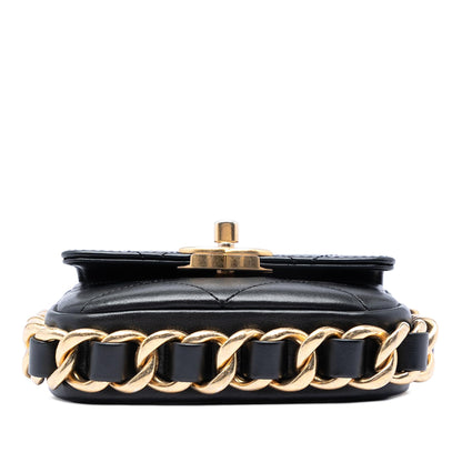 Chanel Mini Quilted Calfskin Framing Chain Flap