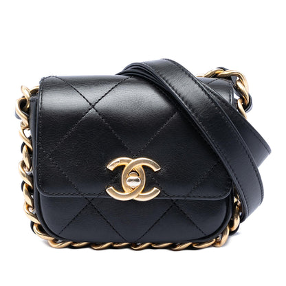 Chanel Mini Quilted Calfskin Framing Chain Flap