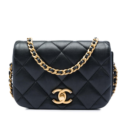 Chanel Mini Quilted Calfskin Nailed CC Flap