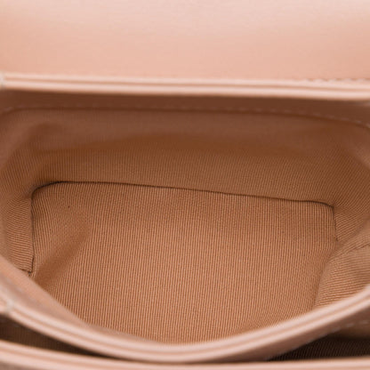 Chanel Mini Quilted Calfskin Pearl Boy Chain Flap