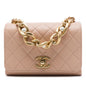 Chanel Mini Quilted Calfskin Pearl Boy Chain Flap