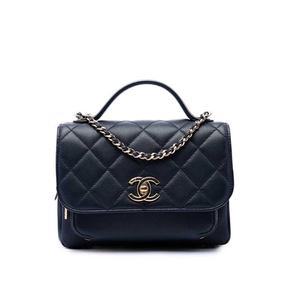 Chanel Mini Quilted Caviar Business Affinity Top Handle Flap